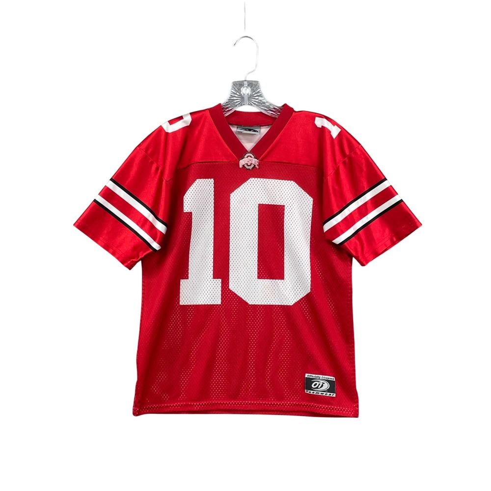 OT Teamwear Ohio State Buckeyes Jersey Youth Large Red NCAA Football Fan Gear 10